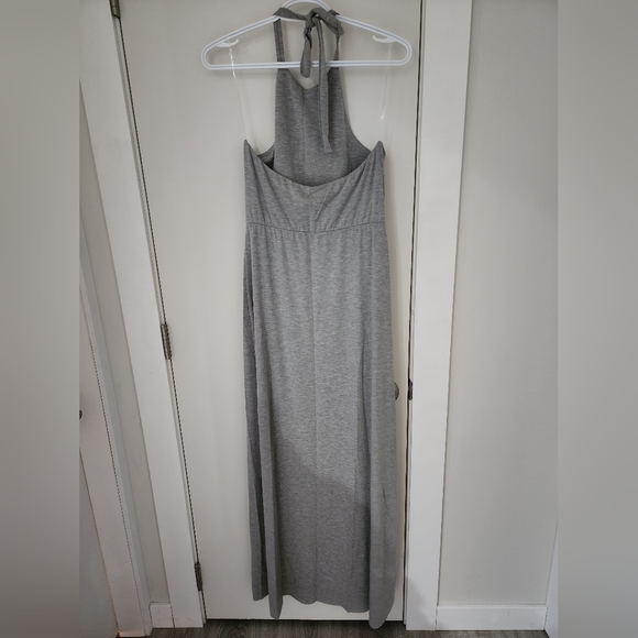 Light Gray Long UK2LA Dress with suits up both sides size L - Picture 3 of 4